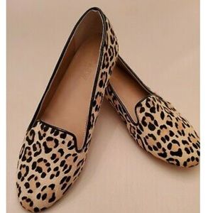 J Crew leopard print loafers (size 8)